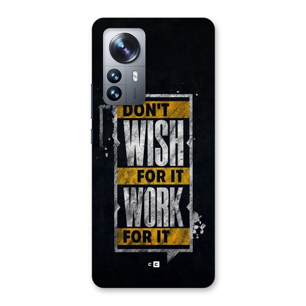 Wish Work Back Case for Xiaomi 12 Pro