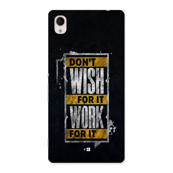 Wish Work Back Case for Xperia M4 Aqua