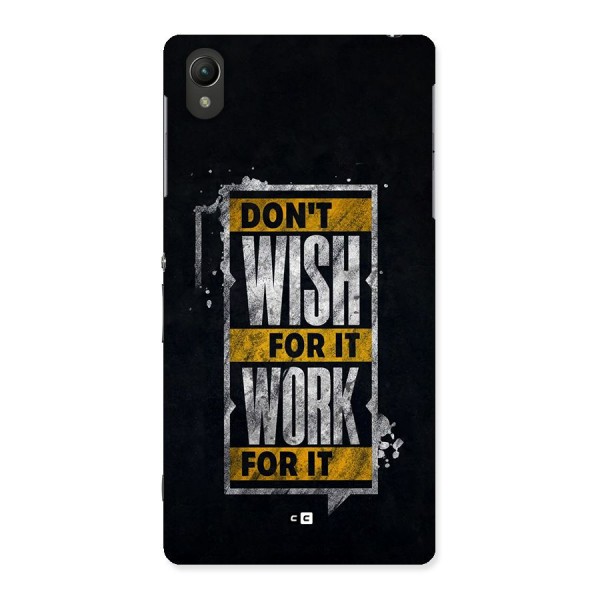 Wish Work Back Case for Xperia Z2