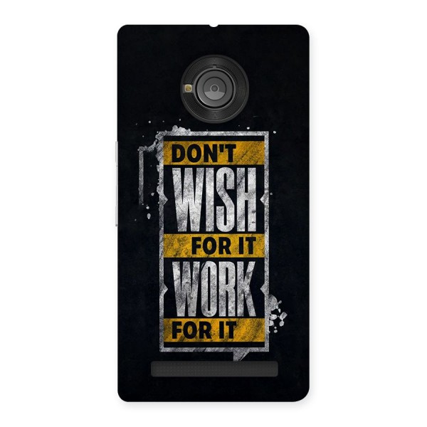 Wish Work Back Case for Yuphoria