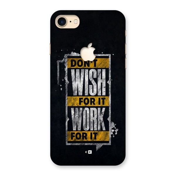 Wish Work Back Case for iPhone 7 Apple Cut