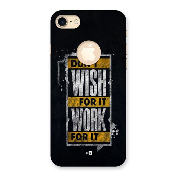 Wish Work Back Case for iPhone 8 Logo Cut