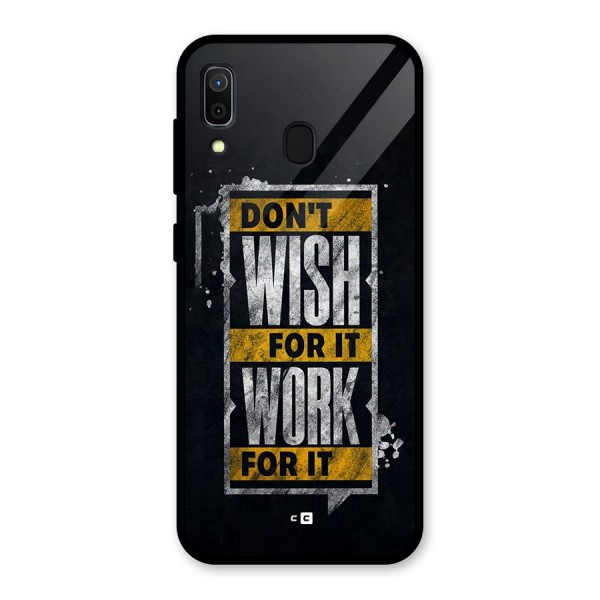 Wish Work Glass Back Case for Galaxy A30