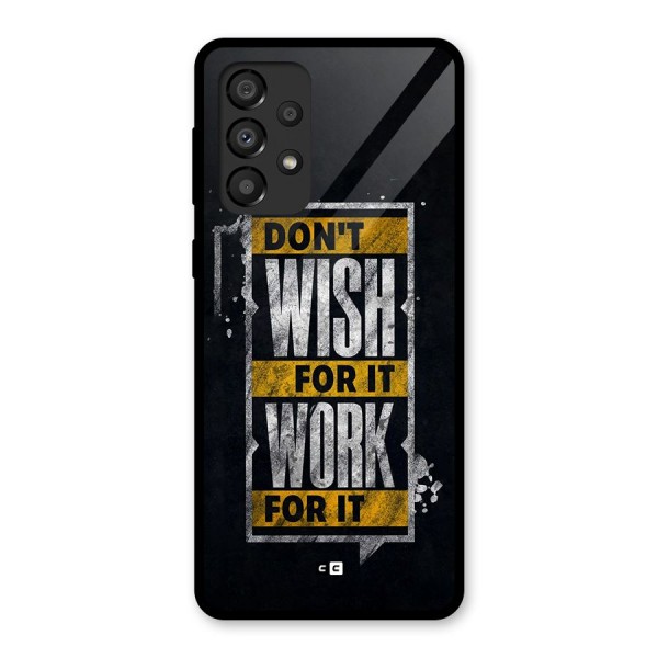 Wish Work Glass Back Case for Galaxy A33 5G