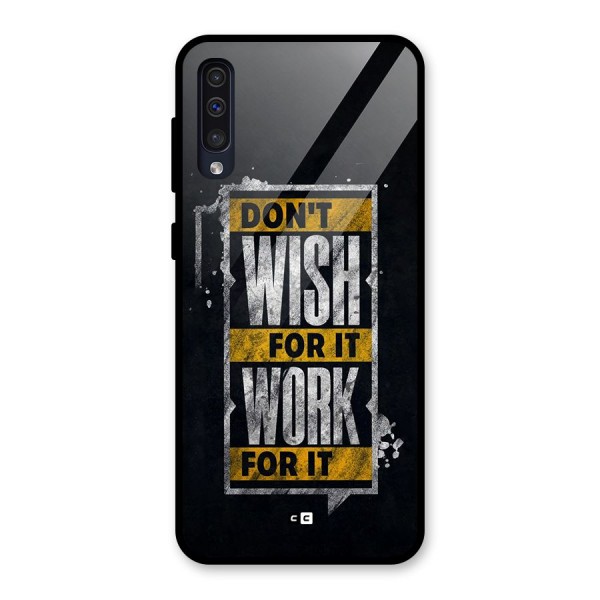 Wish Work Glass Back Case for Galaxy A50