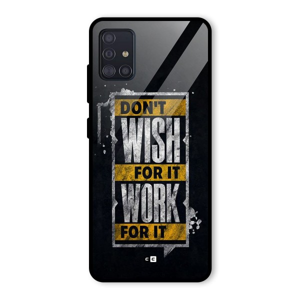 Wish Work Glass Back Case for Galaxy A51