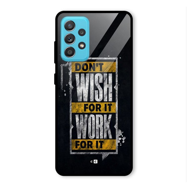 Wish Work Glass Back Case for Galaxy A52s 5G