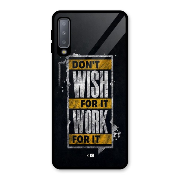 Wish Work Glass Back Case for Galaxy A7 (2018)