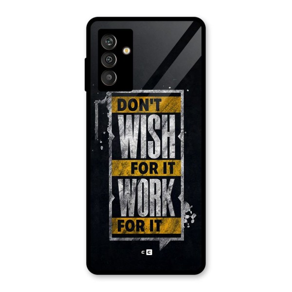 Wish Work Glass Back Case for Galaxy M13