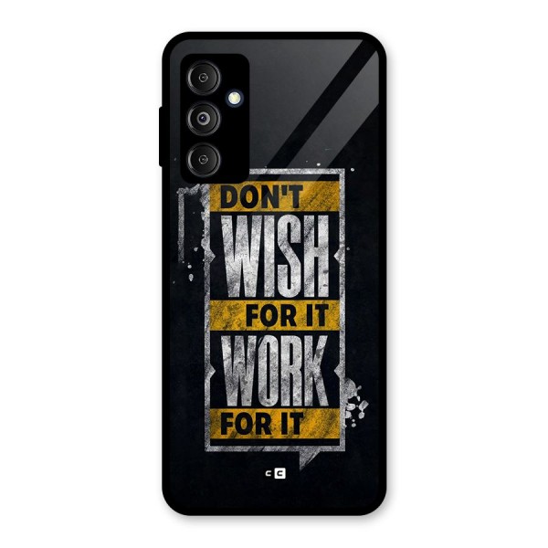 Wish Work Glass Back Case for Galaxy M14 5G