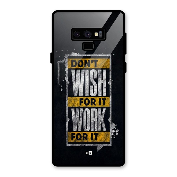 Wish Work Glass Back Case for Galaxy Note 9