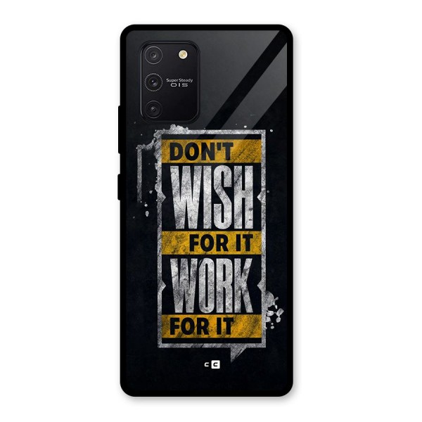 Wish Work Glass Back Case for Galaxy S10 Lite