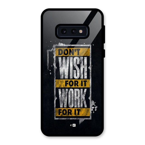 Wish Work Glass Back Case for Galaxy S10e