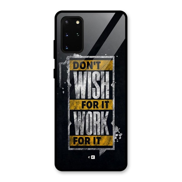 Wish Work Glass Back Case for Galaxy S20 Plus