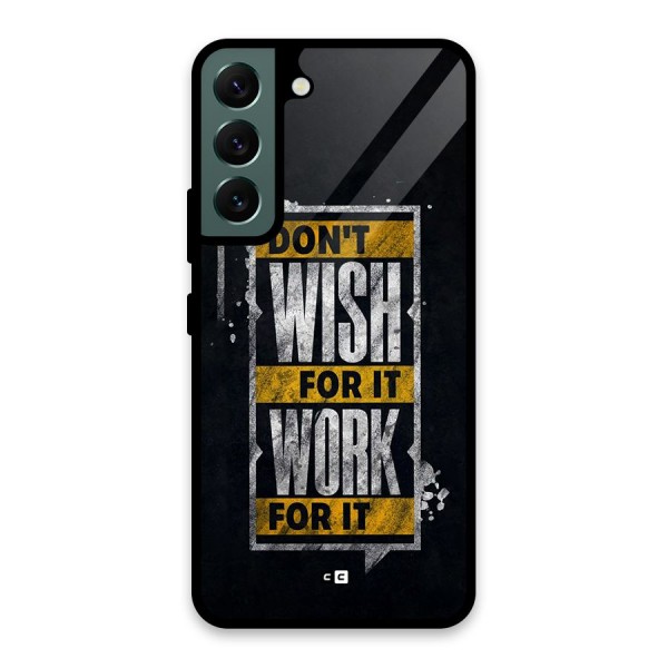 Wish Work Glass Back Case for Galaxy S22 5G