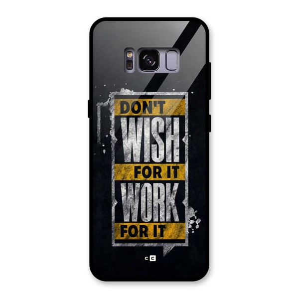 Wish Work Glass Back Case for Galaxy S8