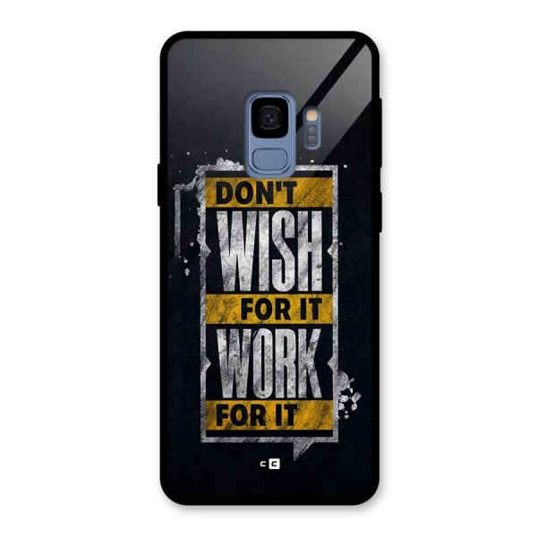 Wish Work Glass Back Case for Galaxy S9