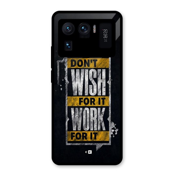 Wish Work Glass Back Case for Mi 11 Ultra