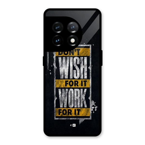 Wish Work Glass Back Case for OnePlus 11