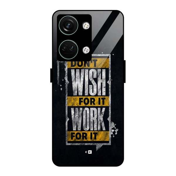 Wish Work Glass Back Case for Oneplus Nord 3