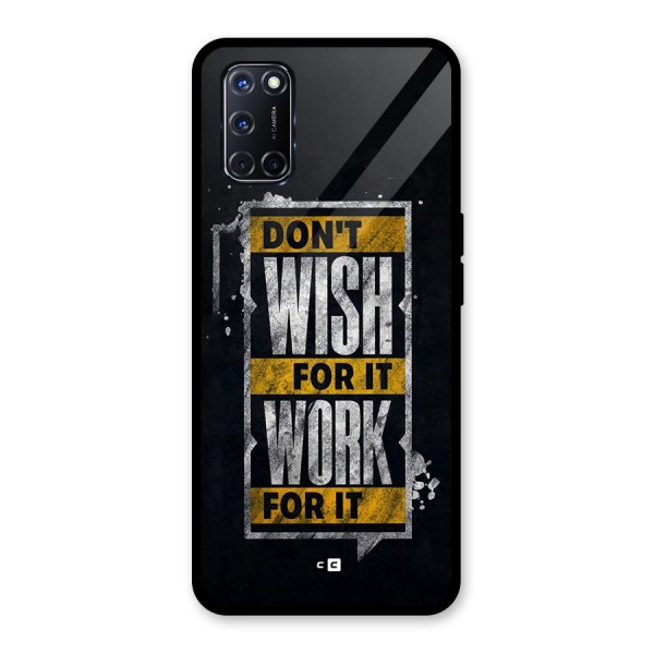 Wish Work Glass Back Case for Oppo A52