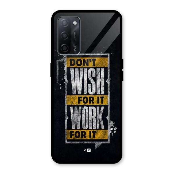 Wish Work Glass Back Case for Oppo A53s 5G