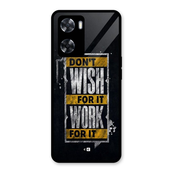 Wish Work Glass Back Case for Oppo A57 2022