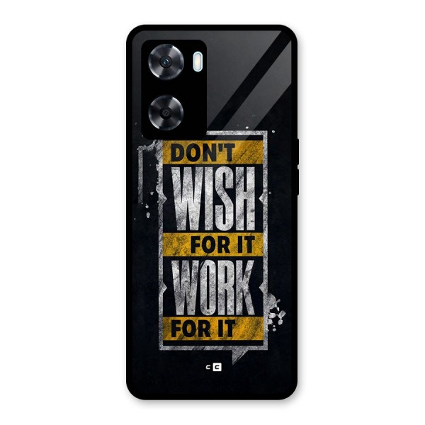 Wish Work Glass Back Case for Oppo A77s