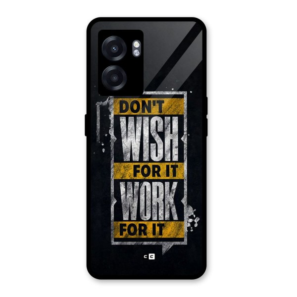 Wish Work Glass Back Case for Oppo K10 (5G)