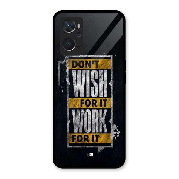 Wish Work Glass Back Case for Oppo K10 4G