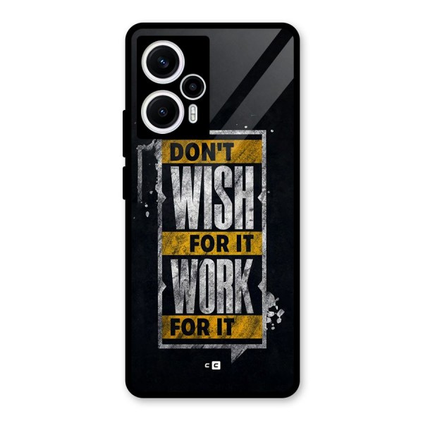 Wish Work Glass Back Case for Poco F5