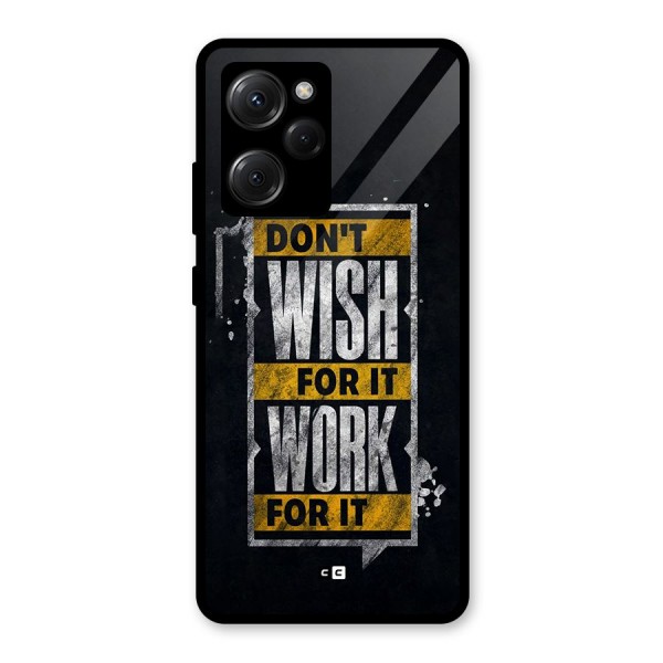 Wish Work Glass Back Case for Poco X5 Pro