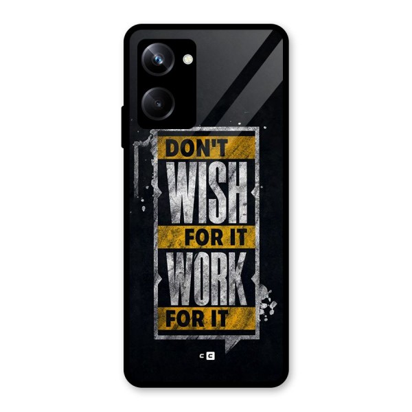 Wish Work Glass Back Case for Realme 10 Pro