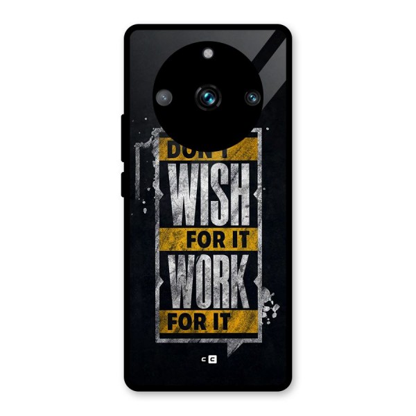 Wish Work Glass Back Case for Realme 11 Pro