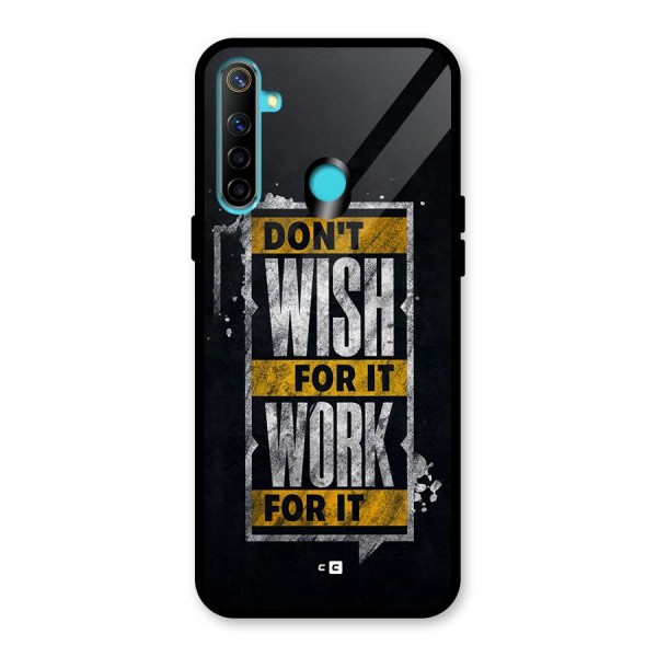 Wish Work Glass Back Case for Realme 5