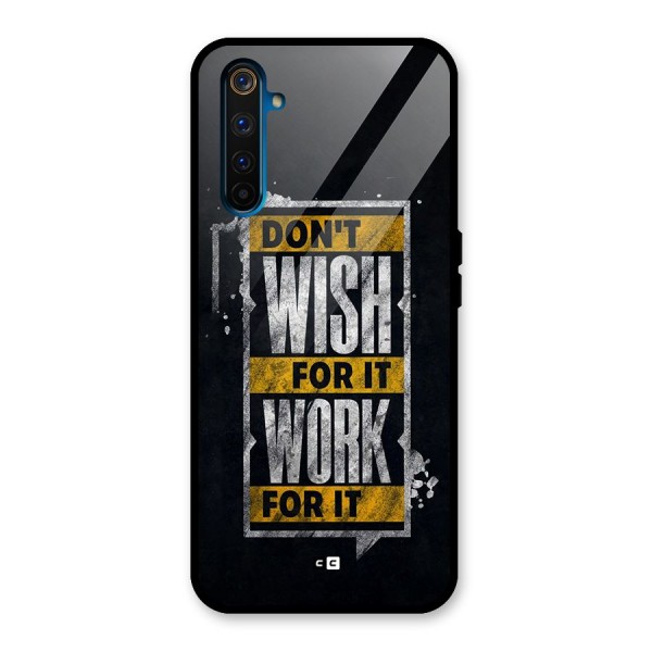 Wish Work Glass Back Case for Realme 6 Pro