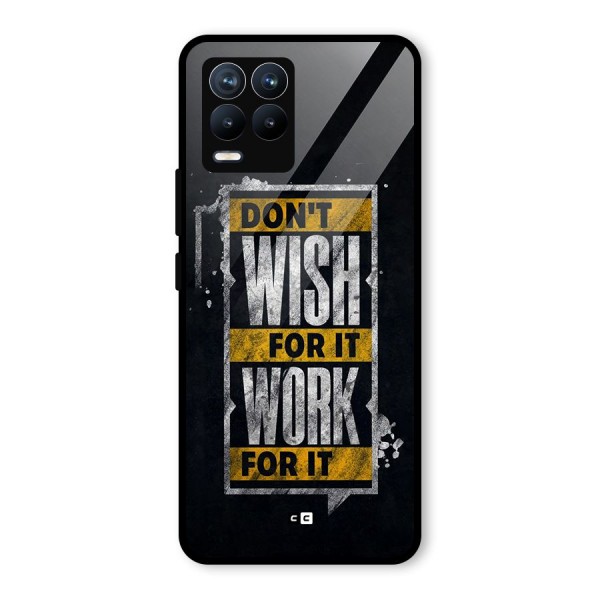 Wish Work Glass Back Case for Realme 8 Pro