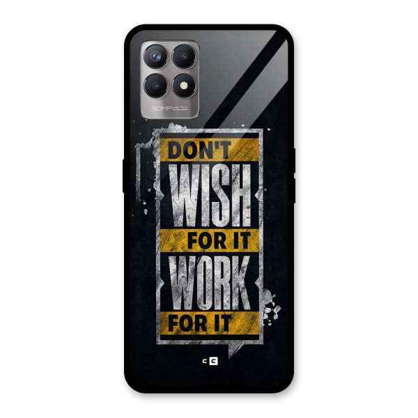 Wish Work Glass Back Case for Realme 8i