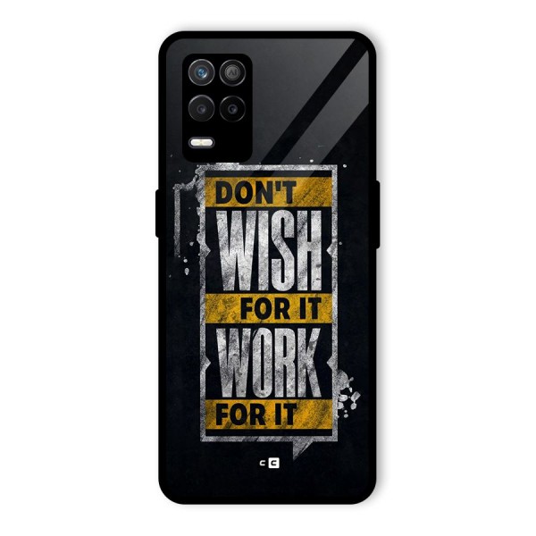 Wish Work Glass Back Case for Realme 8s 5G