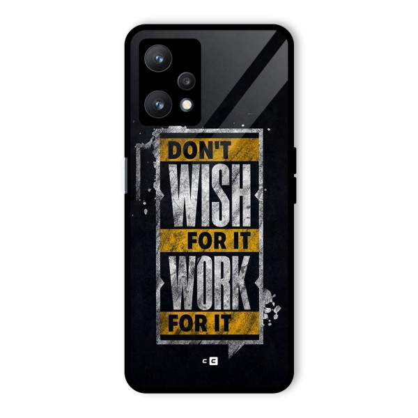 Wish Work Glass Back Case for Realme 9 Pro 5G