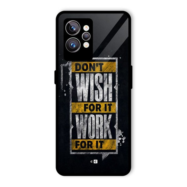 Wish Work Glass Back Case for Realme GT2 Pro