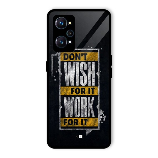 Wish Work Glass Back Case for Realme GT 2