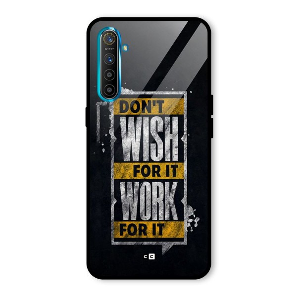 Wish Work Glass Back Case for Realme X2