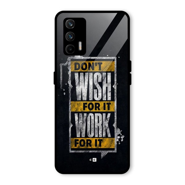 Wish Work Glass Back Case for Realme X7 Max