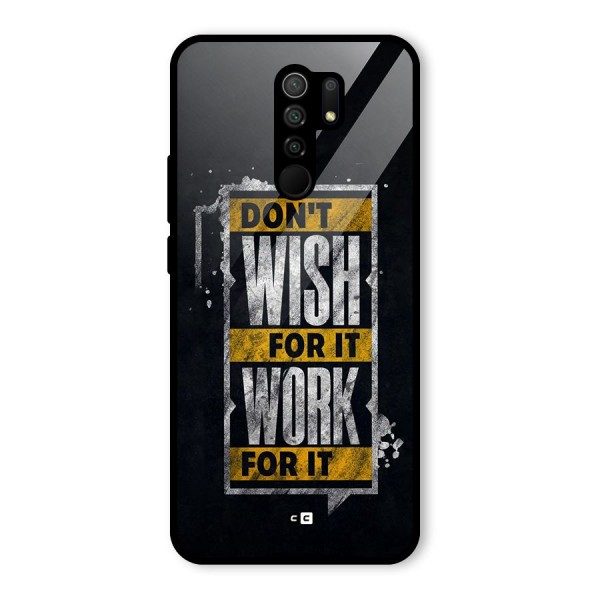 Wish Work Glass Back Case for Redmi 9 Prime