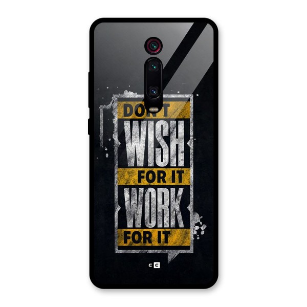 Wish Work Glass Back Case for Redmi K20 Pro