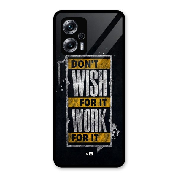 Wish Work Glass Back Case for Redmi K50i