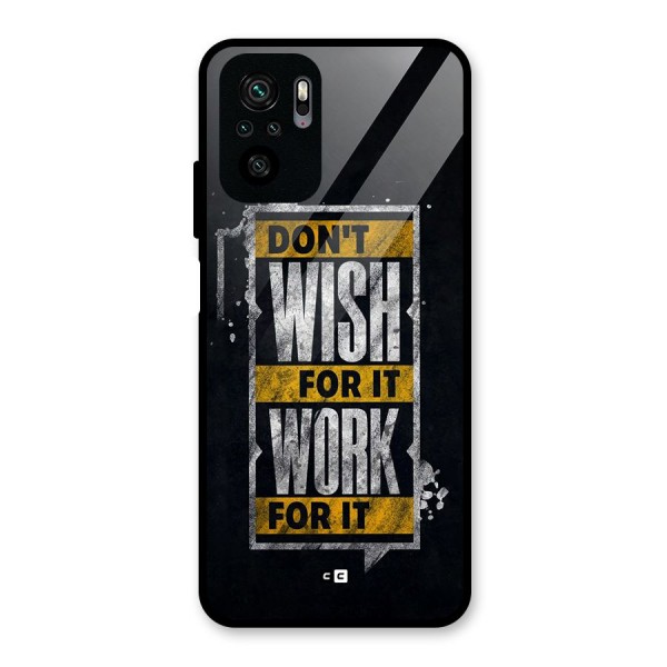 Wish Work Glass Back Case for Redmi Note 10