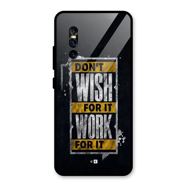 Wish Work Glass Back Case for Vivo V15 Pro