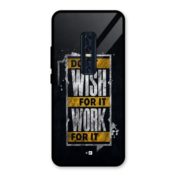 Wish Work Glass Back Case for Vivo V17 Pro